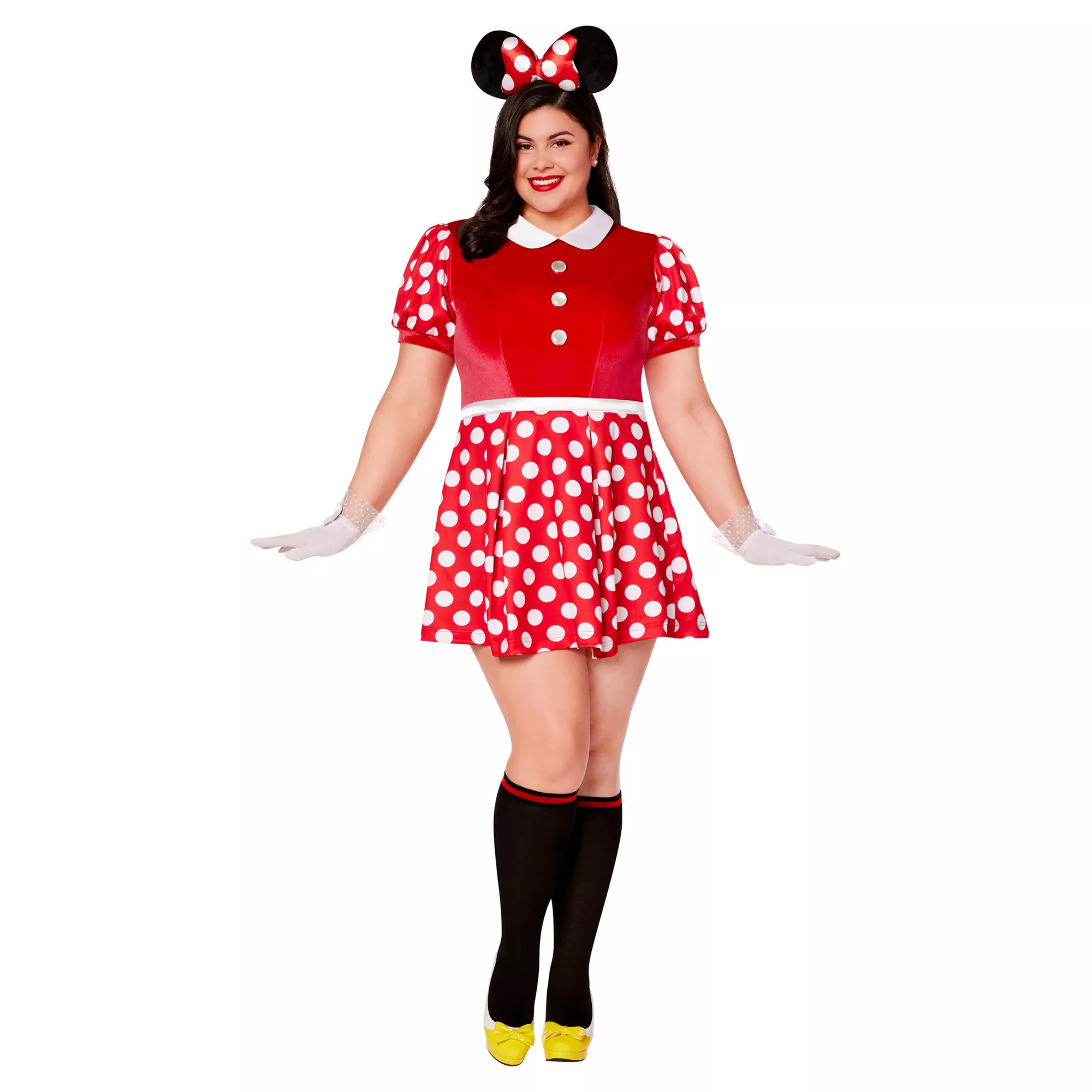 Adult Minnie Mouse Plus Size Costume - Mickey and Friends at Spirit Halloween