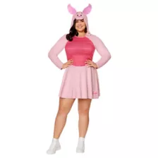Adult Piglet Plus Size Dress Costume - Winnie the Pooh at Spirit Halloween
