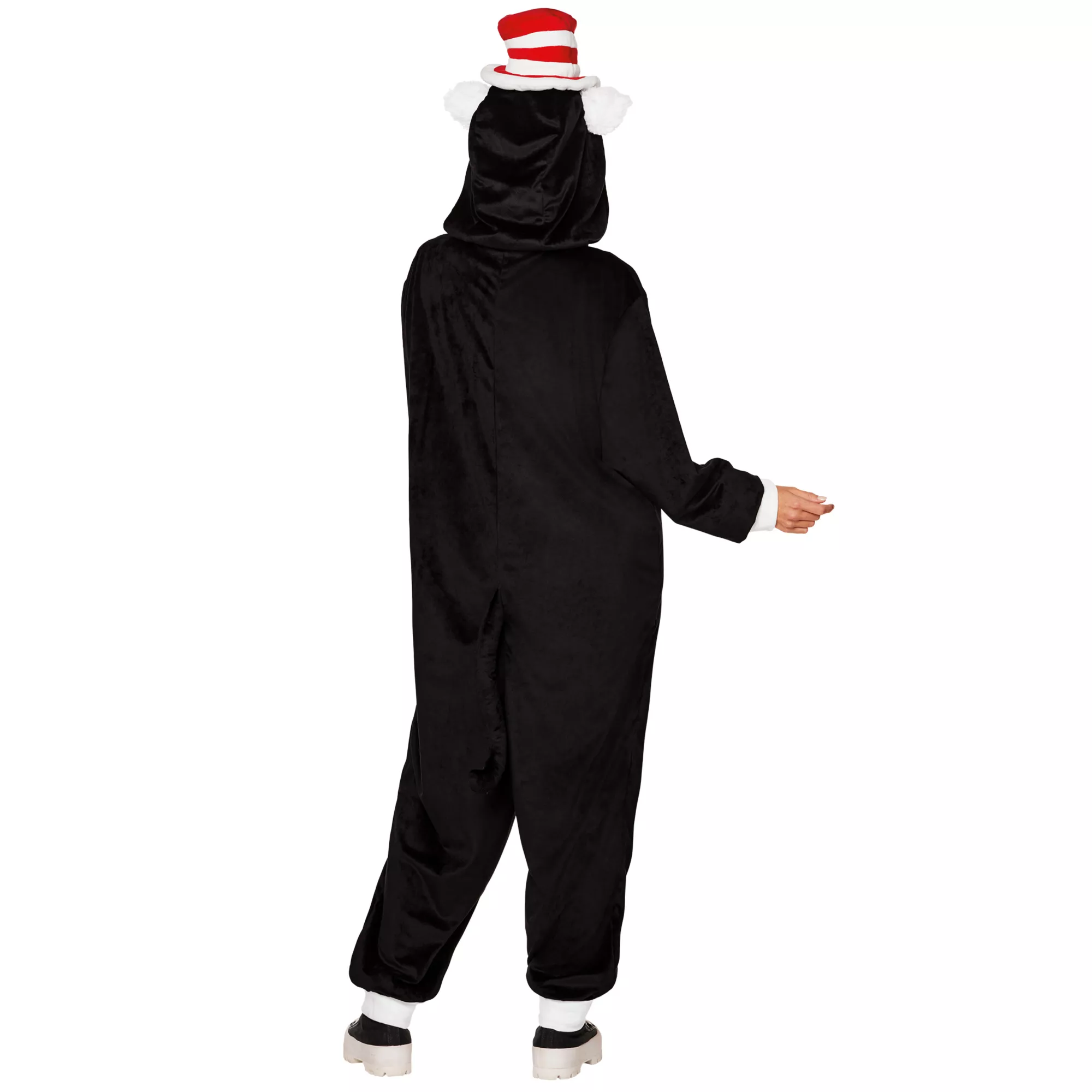 Adult Cat in the Hat Jumpsuit Plus Size Costume at Spirit Halloween