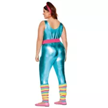 Adult Classic Barbie Plus Size Aerobics Catsuit Costume at Spencer's