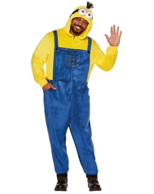 Adult Kevin Plus Size Jumpsuit - Minions, Yellow/Black/Red, 3X - Spirit Halloween