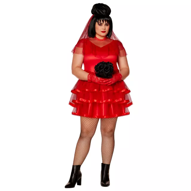 Adult Lydia Deetz Short Dress Plus Size Costume - Beetlejuice at Spirit Halloween