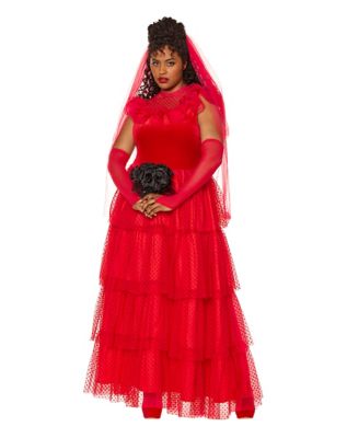 Adult Lydia Deetz Plus Size Costume - Beetlejuice, Red, 1X - Spirit Halloween