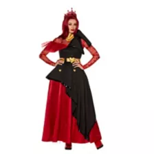 open lace back dress Queen of Hearts Dress Descendants: The Rise of Red Cosplay Costume Hal   Becostume