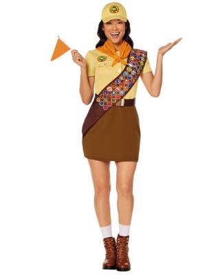 russell up fancy dress Adult Russell the Wilderness Explorer Costume - Up, Yellow/Black/Red, 2X