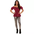Adult Red Peasant Top at Spirit Halloween