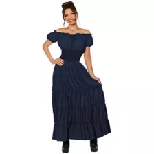Adult Blue Peasant Dress at Spirit Halloween