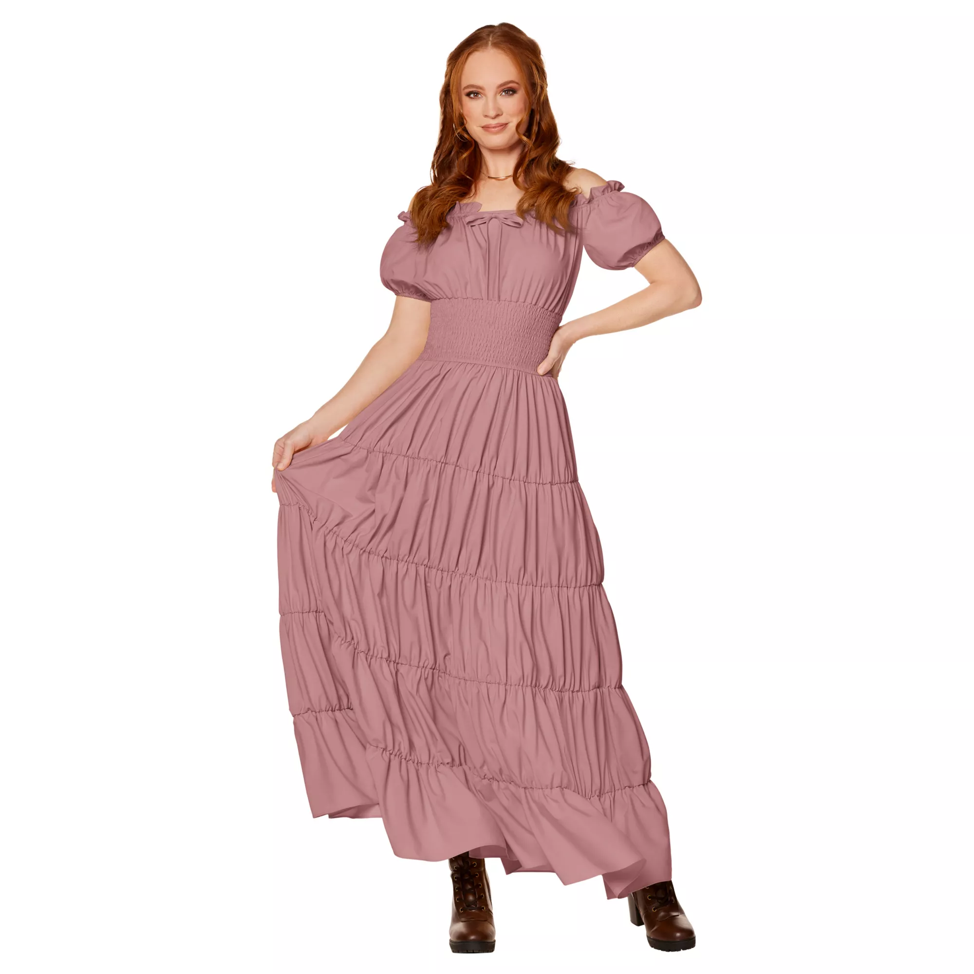 Adult Mauve Peasant Dress at Spirit Halloween