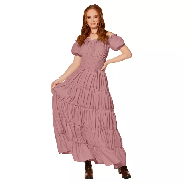 Adult Mauve Peasant Dress at Spirit Halloween