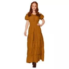 Adult Mustard Peasant Dress at Spirit Halloween