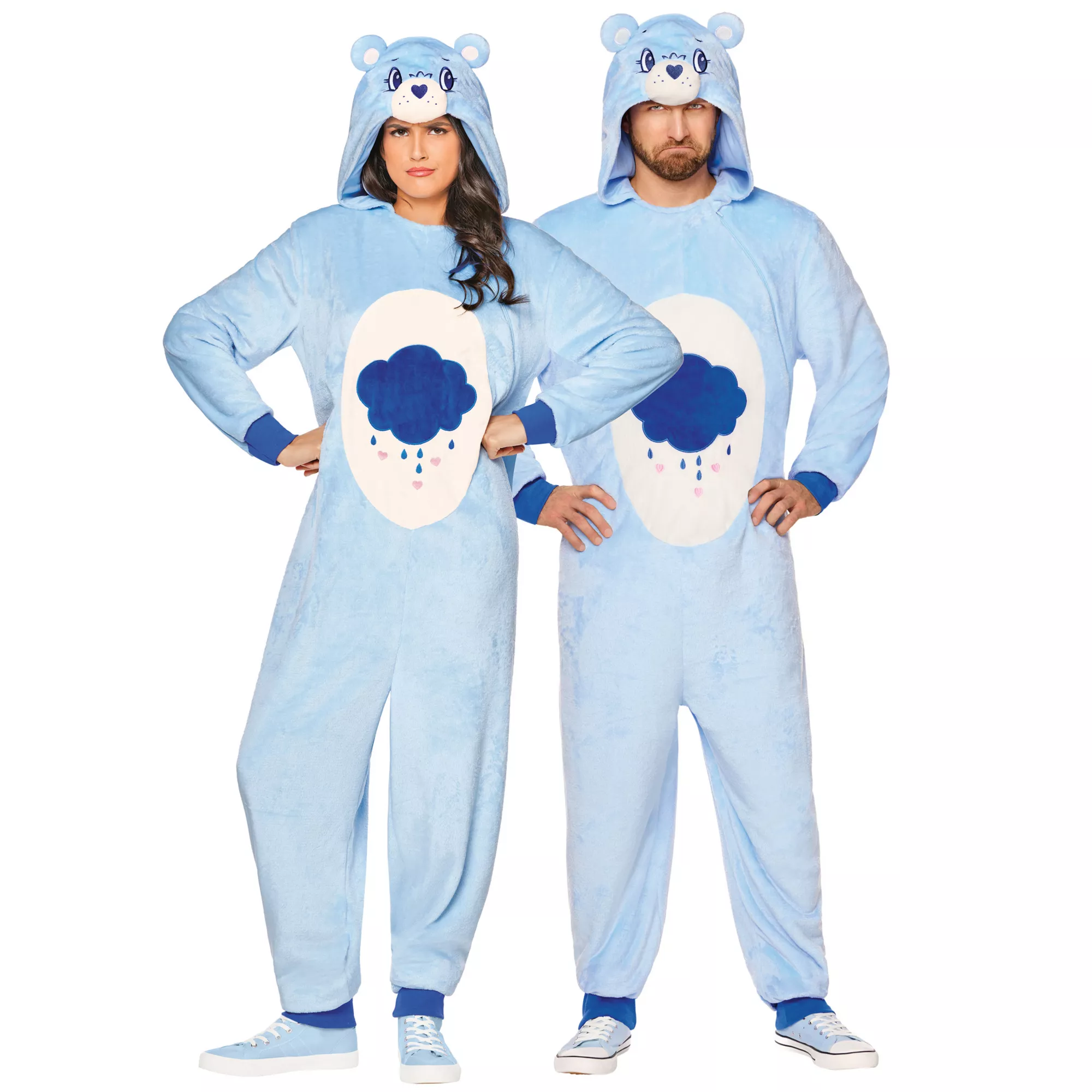 Adult Grumpy Bear Jumpsuit Costume - Care Bears at Spencer's