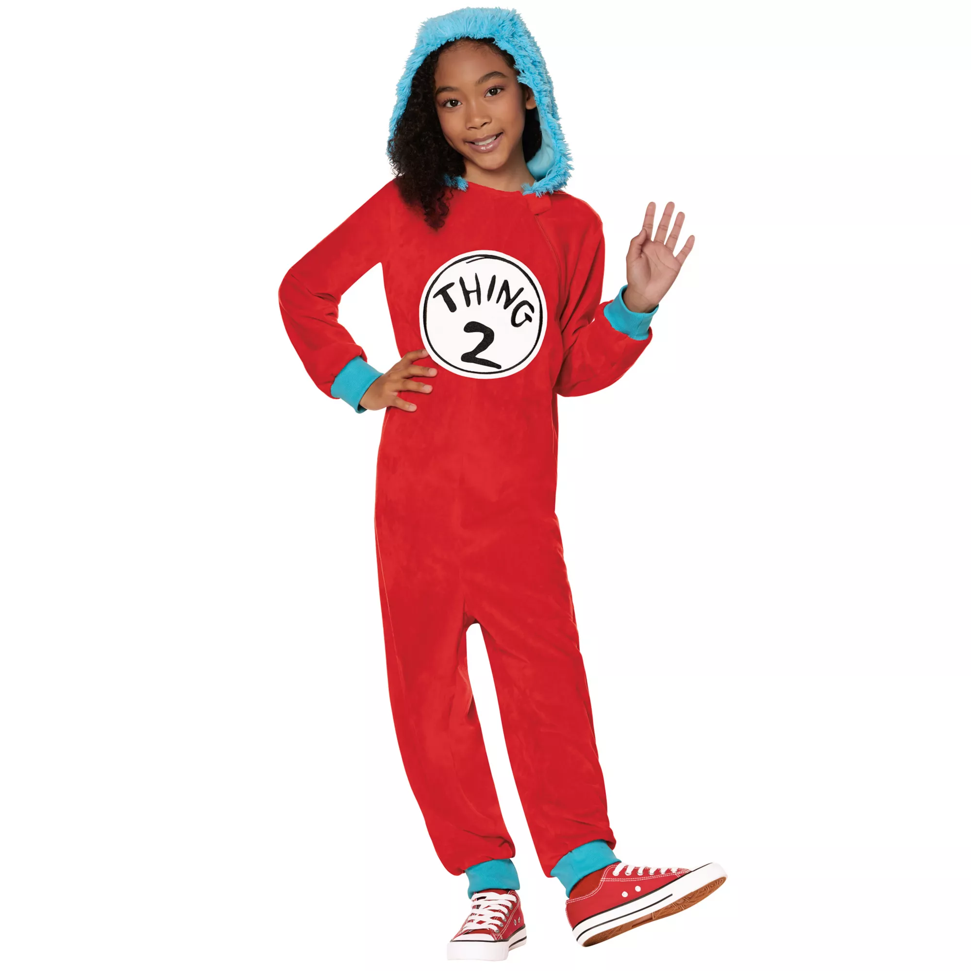 Kids Thing 1 and 2 Jumpsuit Costume - The Cat in the Hat at Spirit Halloween