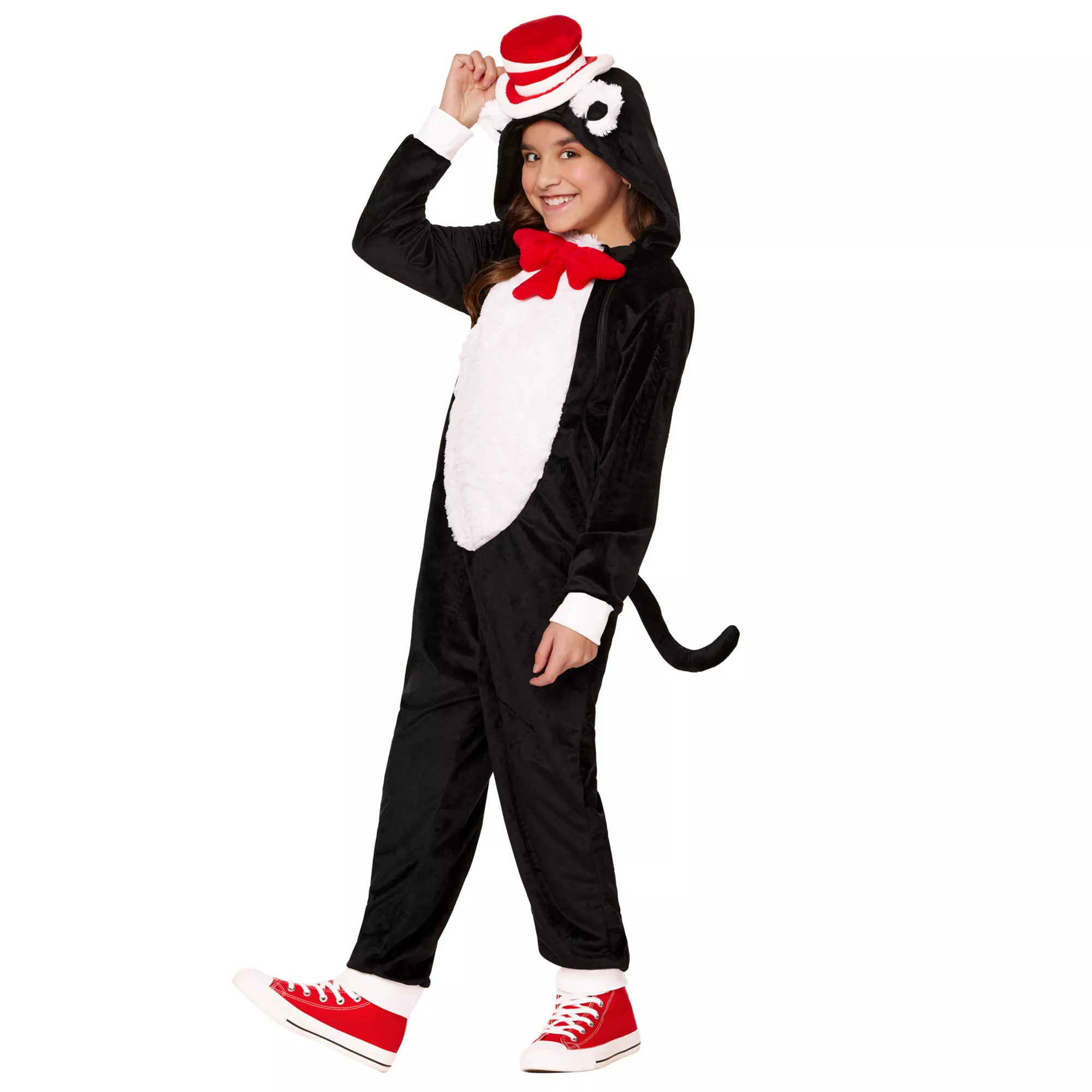 Kids Cat in the Hat Jumpsuit Costume – Dr. Seuss at Spirit Halloween