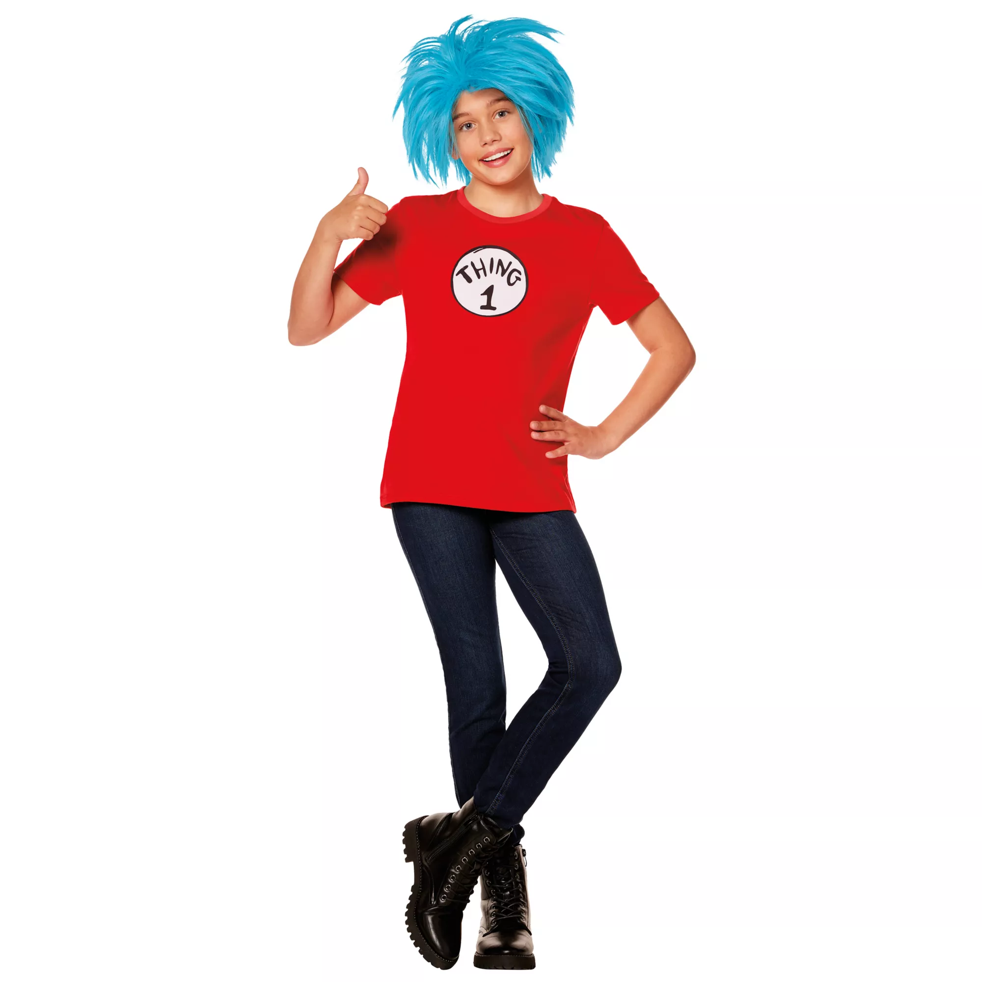 Kids Thing 1 and Thing 2 Costume Kit - The Cat in the Hat at Spirit Halloween
