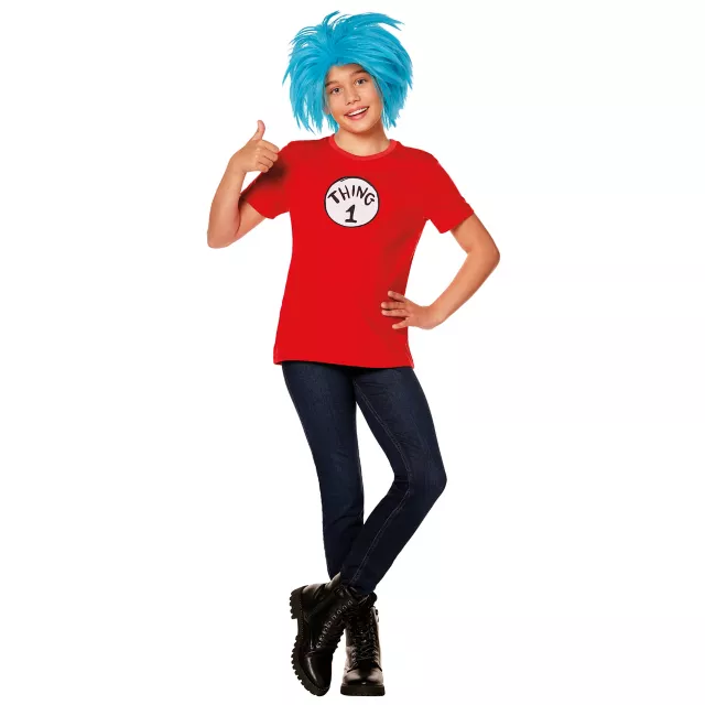 Kids Thing 1 and Thing 2 Costume Kit - The Cat in the Hat at Spirit Halloween