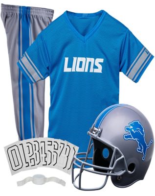 clowns in lions football helmet Detroit Wheels Mini | World League Test out all the needed skills with this NFL Lions Uniform costume Franklin Sports NFL Detroit Lions