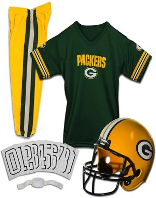 Kids Green Bay Packers NFL Uniform Costume Deluxe Franklin Sports