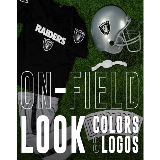 Kids Las Vegas Raiders NFL Deluxe Uniform Costume - Franklin Sports at Spirit Halloween