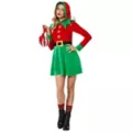 Adult Hooded Elf Dress Costume at Spirit Halloween