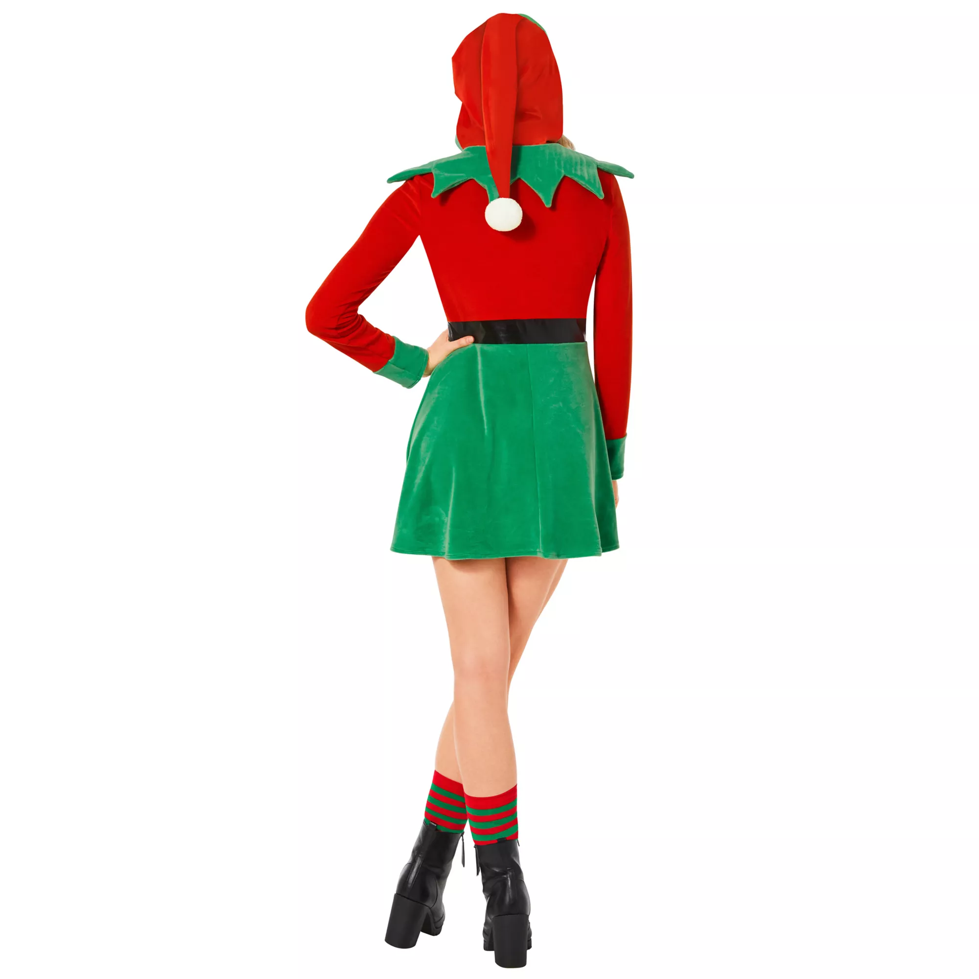 Adult Hooded Elf Dress Costume at Spirit Halloween