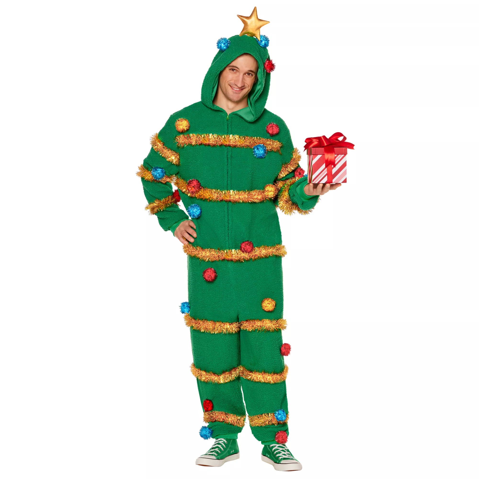 Adult Christmas Tree Jumpsuit at Spirit Halloween