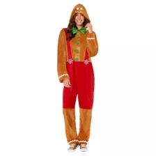 Adult Gingerbread Jumpsuit Costume at Spirit Halloween