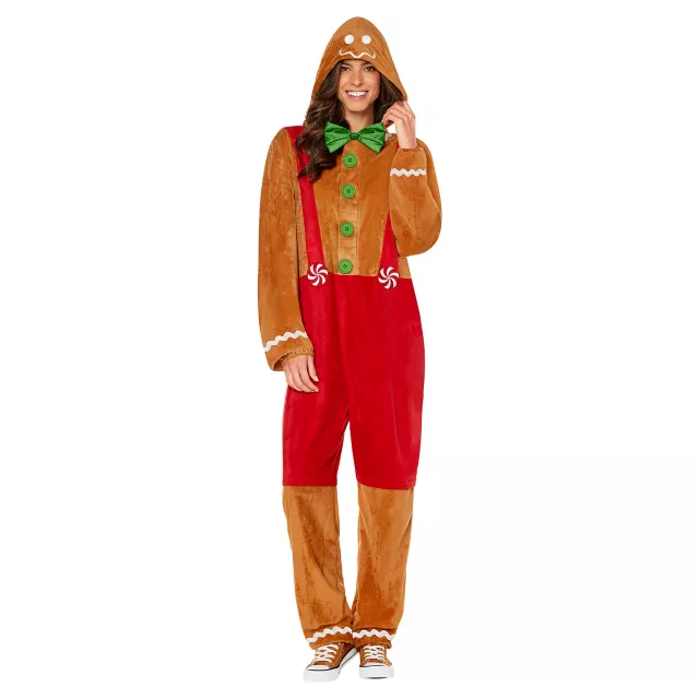 Adult Gingerbread Jumpsuit Costume at Spirit Halloween