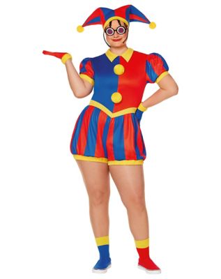 Adult Pomni Plus Size Costume - The Amazing 