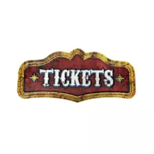 Carnevil Ticket Sign at Spirit Halloween
