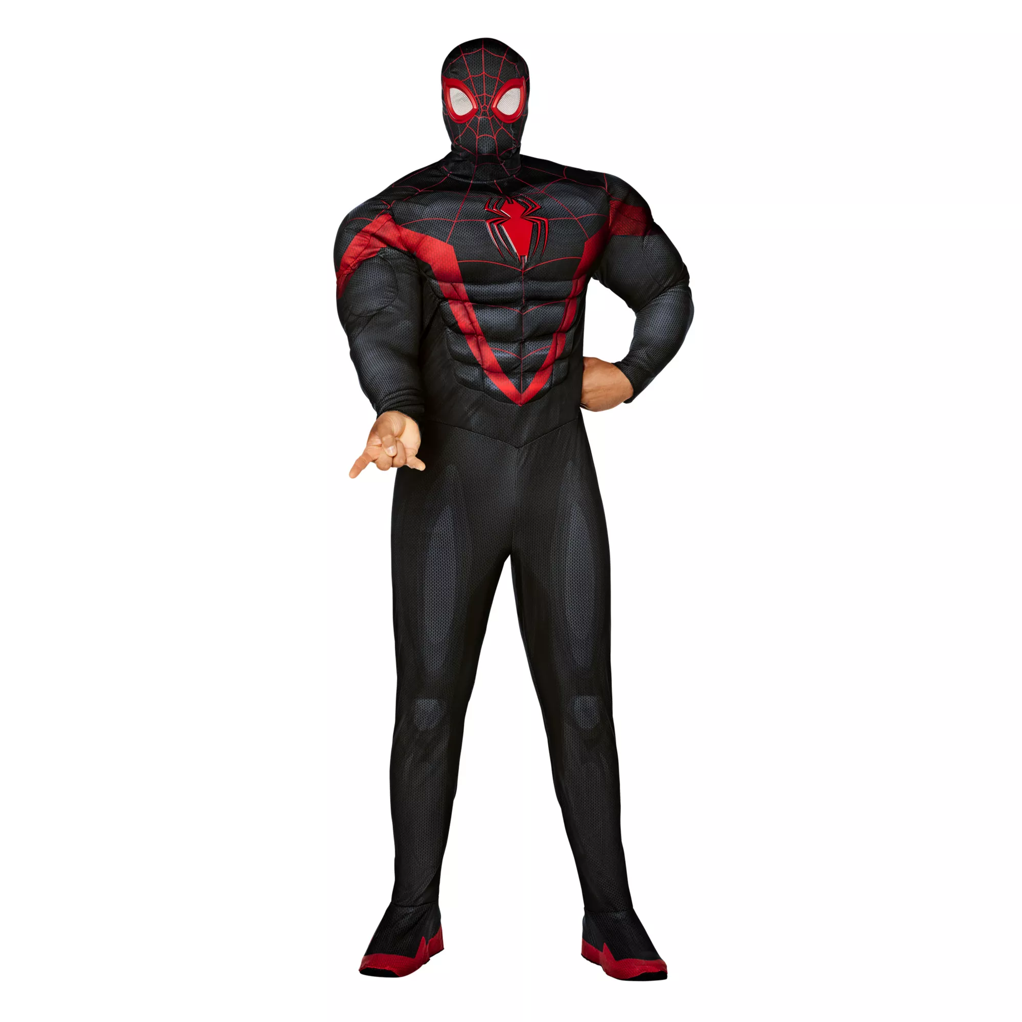 Adult Miles Morales Muscle Suit Costume - Spider-Man