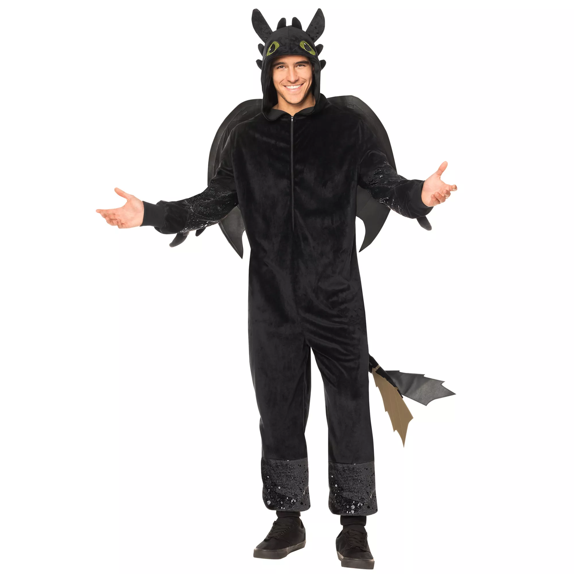 Adult Toothless Jumpsuit Costume - How to Train Your Dragon at Spencer's