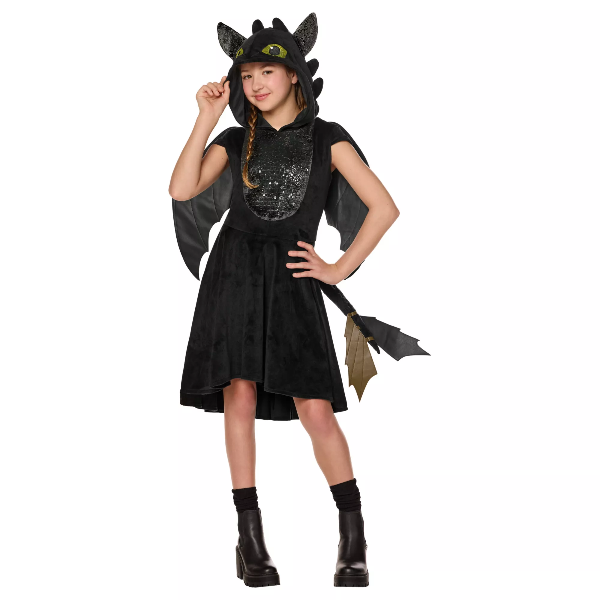 Kids Toothless Dress Costume - How to Train Your Dragon Live Action at Spirit Halloween
