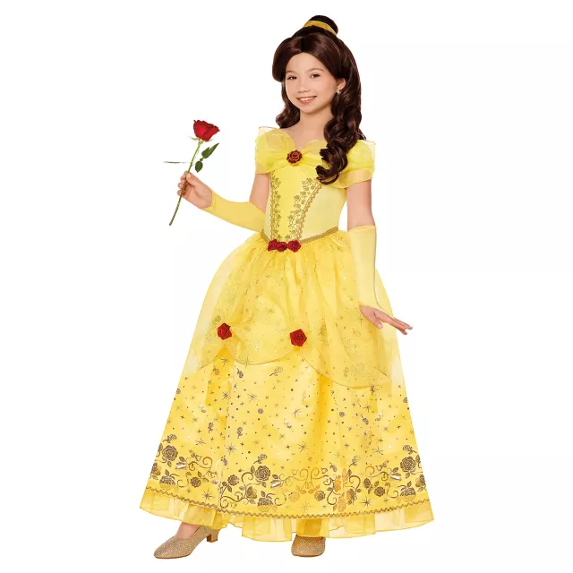 Kids Belle Dress Costume Disney Princess