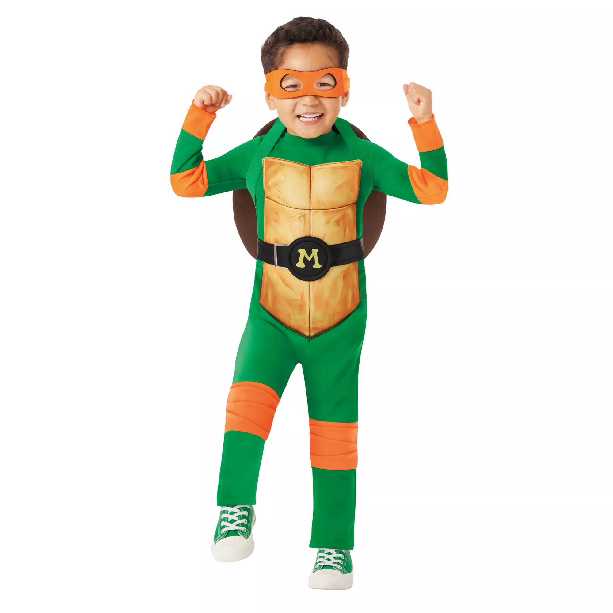 Toddler Michelangelo Jumpsuit Costume - TMNT Mutant Mayhem at Spirit Halloween