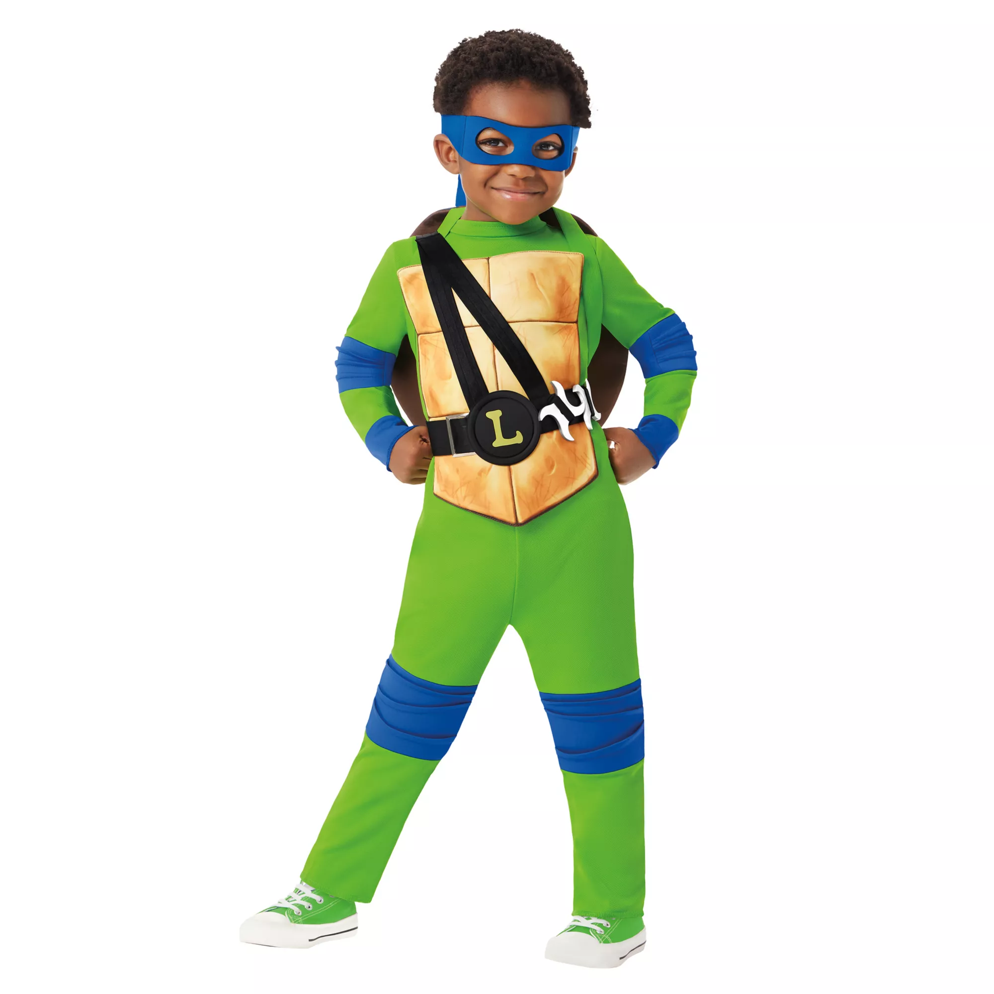 Toddler Leonardo Jumpsuit Costume - TMNT Mutant Mayhem at Spirit Halloween