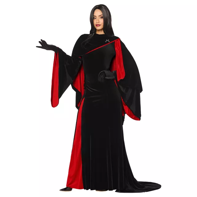 Adult Morticia Addams Costume Deluxe - Wednesday at Spencer's