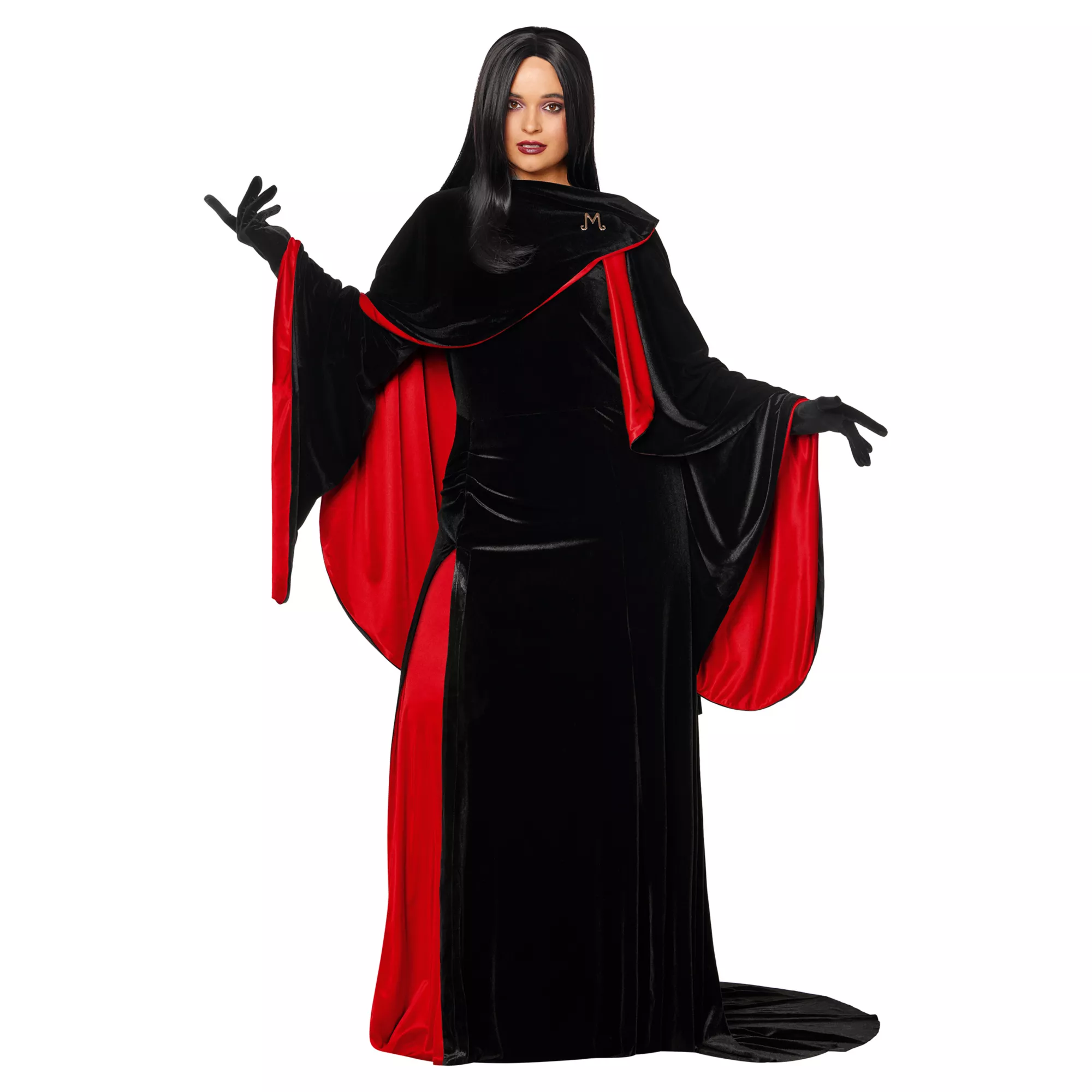 Adult Morticia Addams Costume Deluxe - Wednesday at Spencer's