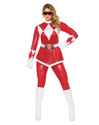 Adult Red Power Ranger Dress Costume - Mighty Morphin Power Rangers