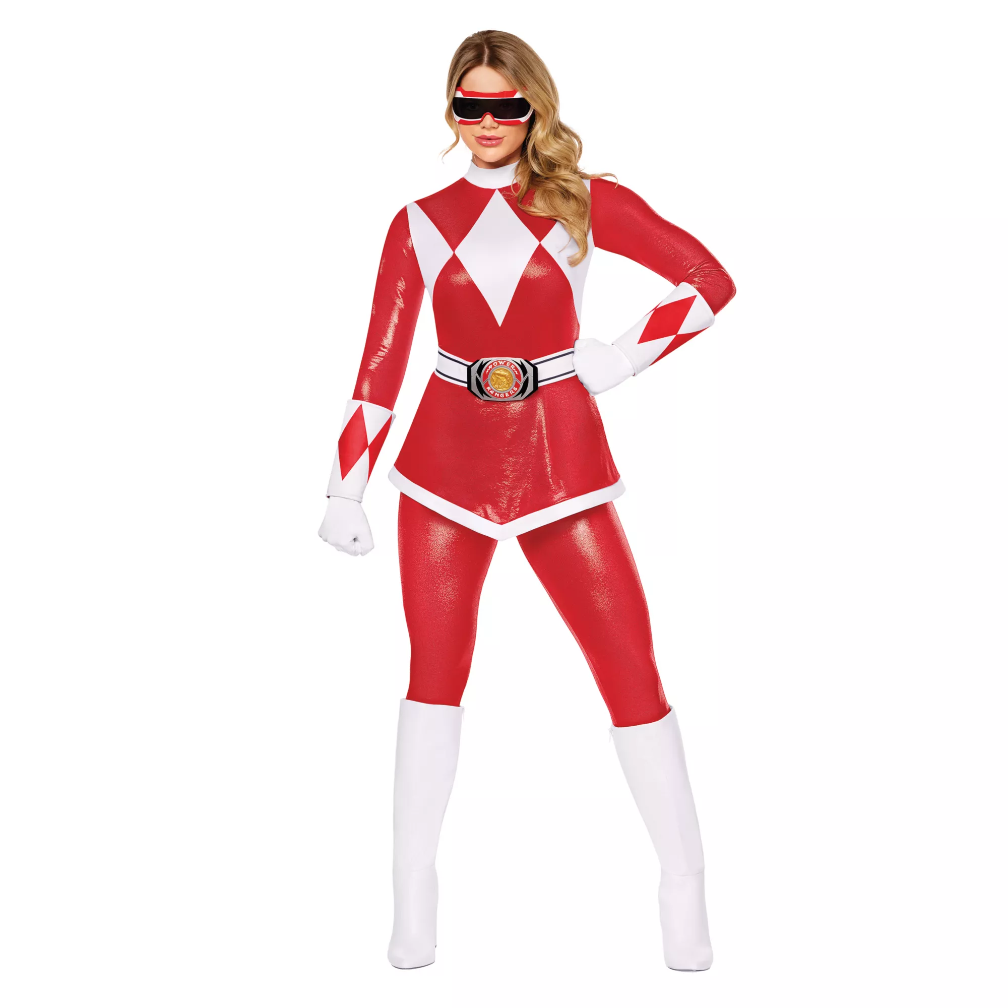 Adult Red Power Ranger Costume at Spencer's