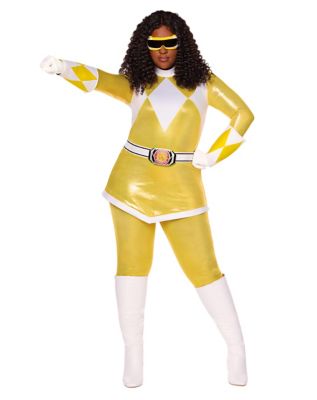 Adult Yellow Power Ranger Costume - Mighty Morphing Power Rangers