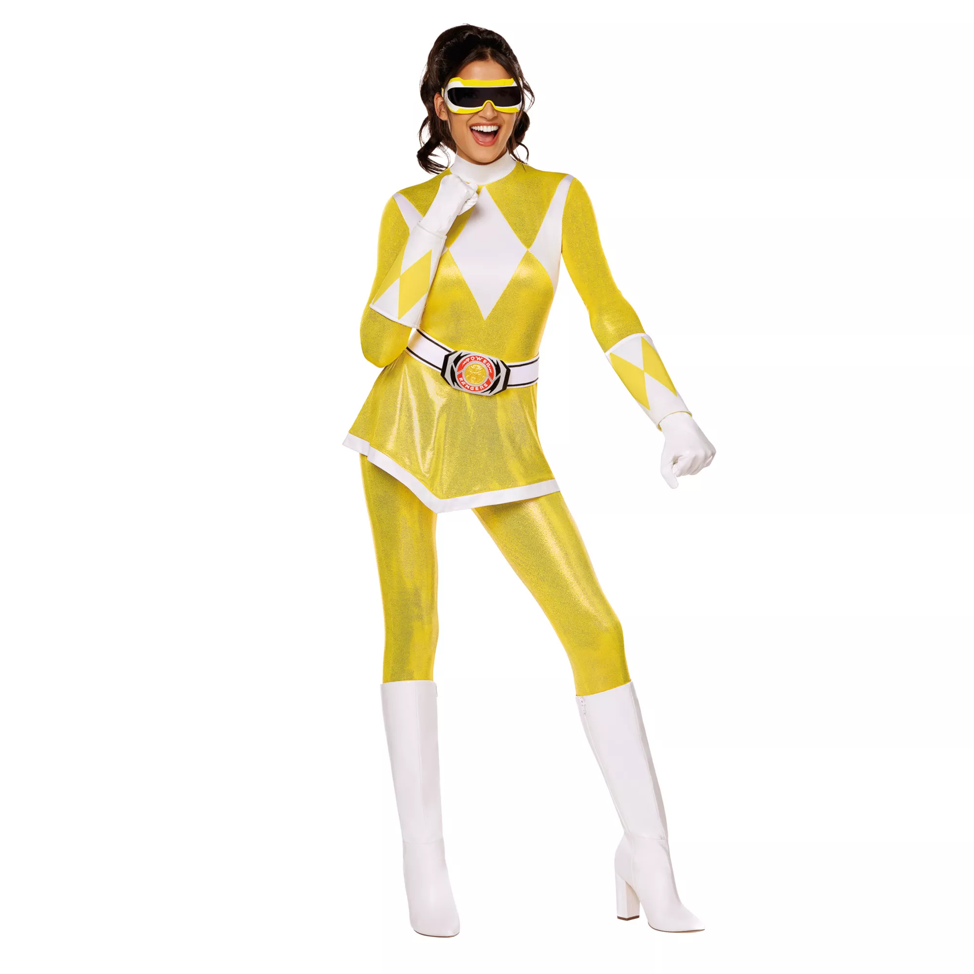 Adult Yellow Power Ranger Costume - Mighty Morphing Power Rangers at Spencer's