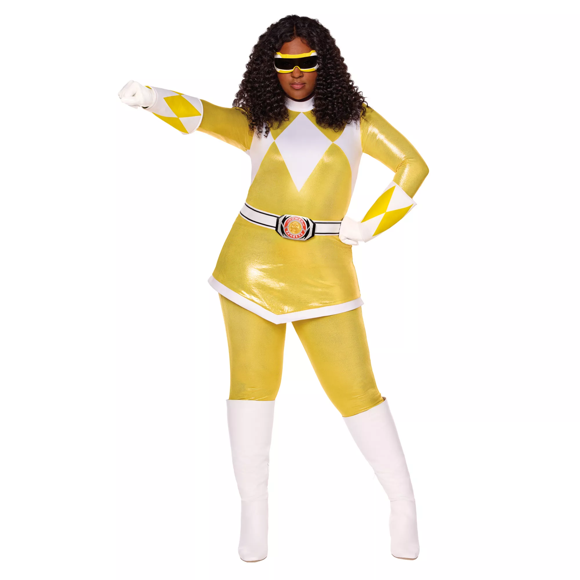 Adult Yellow Power Ranger Costume - Mighty Morphing Power Rangers at Spencer's