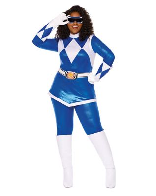 Adult Blue Power Ranger Dress Costume - Mighty Morphin Power Rangers