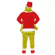 Adult The Grinch Santa Jumpsuit Costume - Dr. Seuss at Spirit Halloween