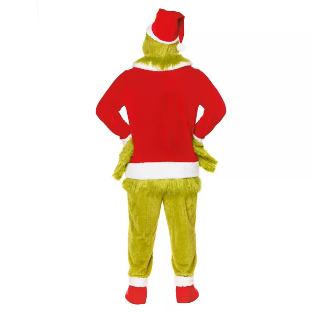 Adult The Grinch Santa Jumpsuit Costume - Dr. Seuss at Spirit Halloween