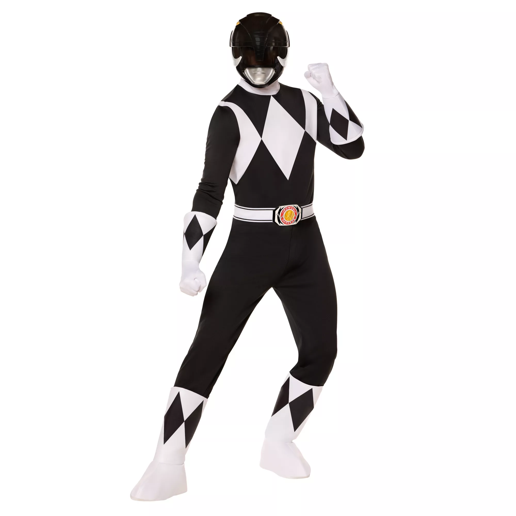 Adult Black Power Ranger Costume -  Mighty Morphin Power Rangers at Spencer's
