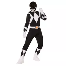 Adult Black Power Ranger Costume -  Mighty Morphin Power Rangers at Spencer's