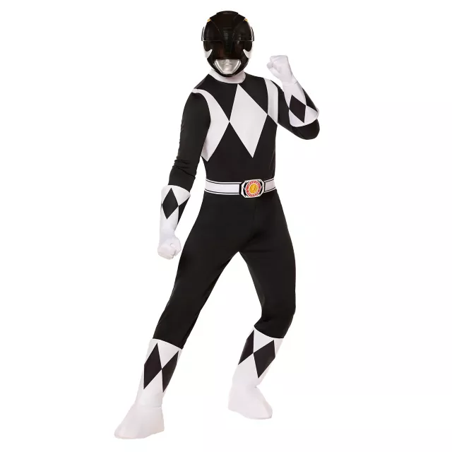 Adult Black Power Ranger Costume -  Mighty Morphin Power Rangers at Spencer's