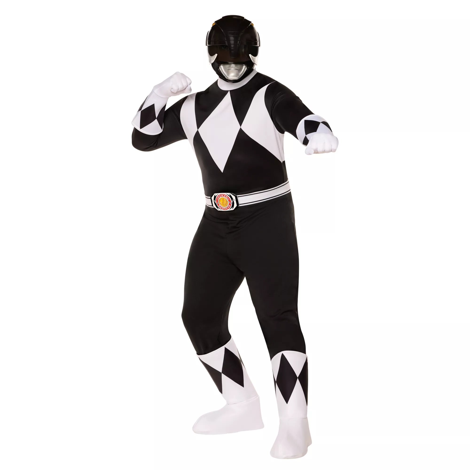 Adult Black Power Ranger Costume -  Mighty Morphin Power Rangers at Spencer's