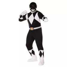 Adult Black Power Ranger Costume -  Mighty Morphin Power Rangers at Spencer's